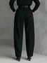 Urban Plain Fashion Pants No Belt