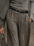 Urban Leopard Wide Leg Pants No Belt
