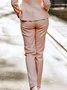 Elegant Plain Straight Pants