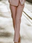 Elegant Plain Straight Pants