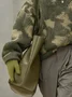 Urban Zip-Up Stand Collar Camo Sweater No Gloves