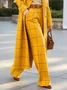 Urban Plaid Fashion  Straight Pants