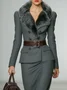 Urban Plain Lapel Collar Blazer