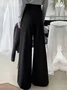 Urban Plain Wide Leg Pants