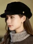 Old British style beret autumn and winter octagonal hat