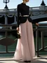 Elegant Plain Maxi Skirt