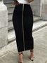 Urban Zipper Plain Maxi Skirt