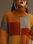 Plus Size Urban Plaid Turtleneck Sweater