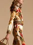 Satin Urban Floral Printing Shirt