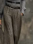 Urban Leopard Wide Leg Pants No Belt