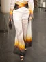 Vacation Gradient Pattern Printing Wide Leg Pants