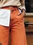 Pockets Casual Jeans With Belt