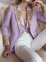 Urban Baroque Printing Lapel Collar Blazer
