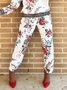 Casual Floral Printing Pants