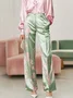 Casual Floral Tailored Fashion Pants