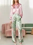 Casual Floral Tailored Fashion Pants