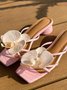 Floral Summer Vacation Slide Sandals