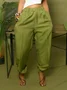 Casual Plain Baggy Pants