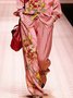 Casual Floral Straight Pants
