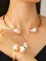 Women's high-end pearl jewelry necklace, earrings, rings, bracelets, chokers