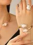 Women's high-end pearl jewelry necklace, earrings, rings, bracelets, chokers