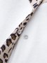 Long Sleeve Casual Hooded Leopard Loosen Outerwear