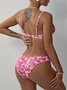 Floral Print Underwire Bikini Swimsuit