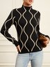 Long sleeve Half Turtleneck Acrylic Tight Sweater
