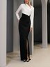 Long sleeve Elegant Others Tight Party Dress