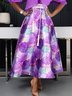 Daily Maxi Regular Fit Elegant Floral Skirt