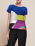 Regular Fit Geometric Urban Short Sleeve Shirt