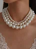 Elegant  Pearl Chain Necklaces