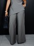 Urban Plain Wide Leg Pants