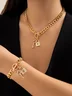 Personalized necklace and bracelet set