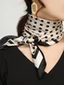 Elegant Geometric Silk Scarf