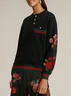 Urban Floral Split Joint Sweatshirt