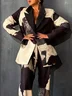 Urban Printing Random Print Lapel Collar Blazer