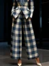 Urban Plaid Straight Pants