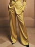 Urban Plain Satin Straight Pants