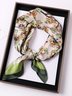 Urban Floral Plaid Silk Scarf