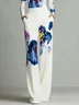 Urban Random Print Printing Wide Leg Pants