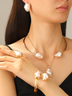 Women's high-end pearl jewelry necklace, earrings, rings, bracelets, chokers